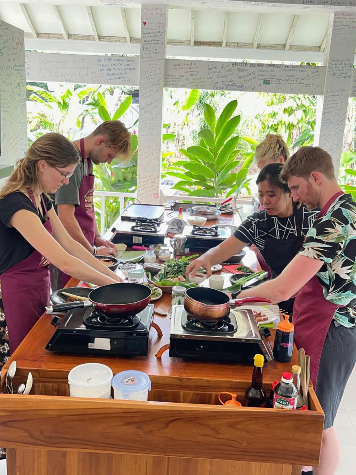 Anggrek Putih Lombok Cooking Class And Homestay Senggigi Eksteriør bilde