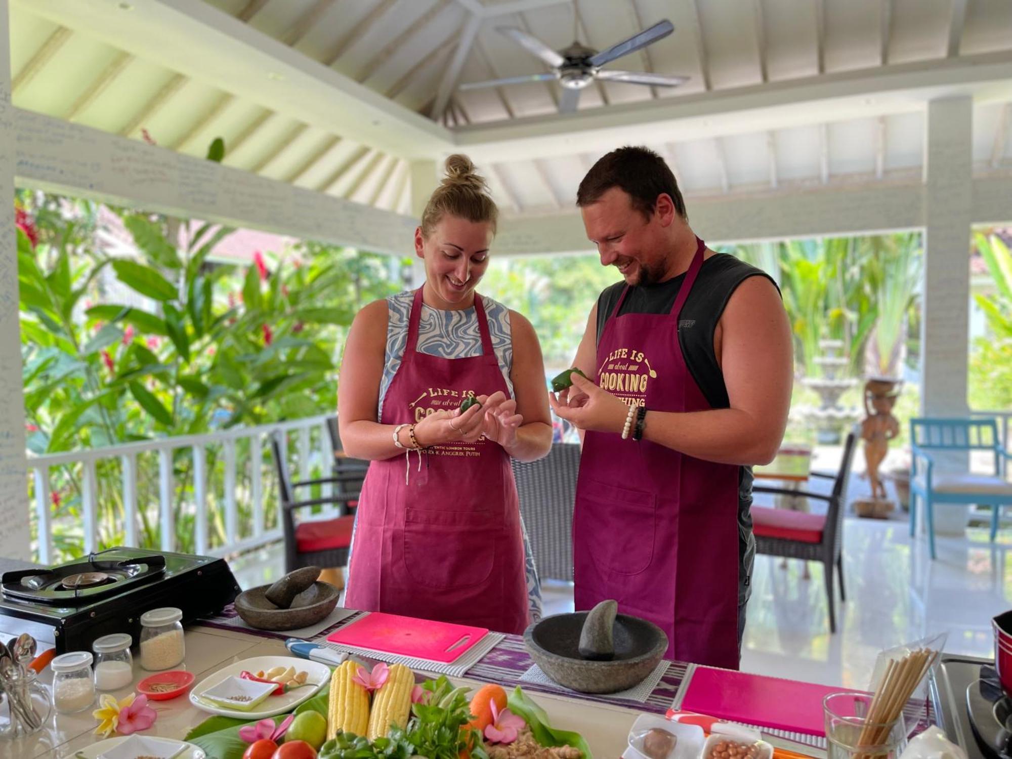 Anggrek Putih Lombok Cooking Class And Homestay Senggigi Eksteriør bilde